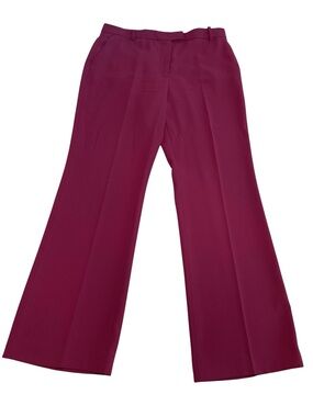 Zara Wide-Leg Women's Pants in Light Burgundy, Size L